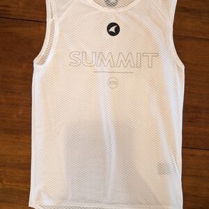 Men's White Sleeveless Shirt